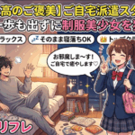 🏠【最高のご褒美】ご自宅派遣スタート!家から一歩も出ずに制服美少女を独占♡